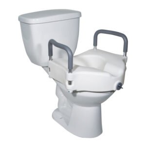 Raised Toilet Seat Removable Arms Locking Tool-free